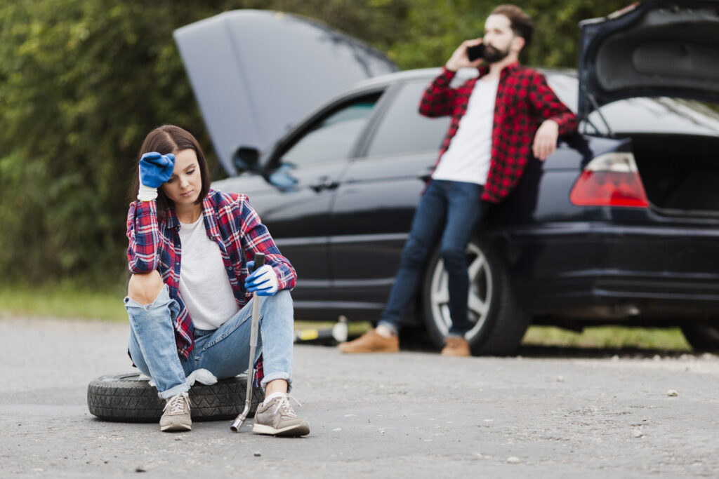 Car Breaks Down on Calgary